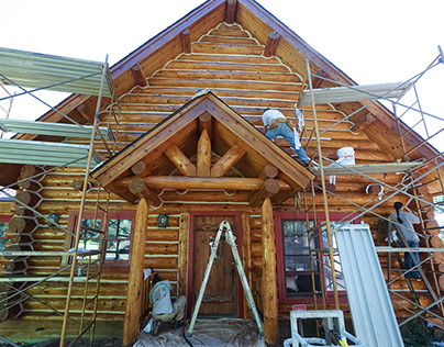 Log Home Restoration Evergreen, Colorado