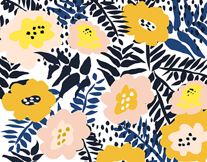 floral, modern pattern matching to other design