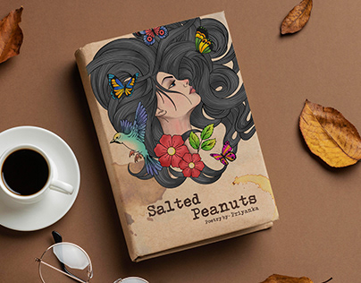 Salted Peanuts- Illustrated Book Cover Design concept