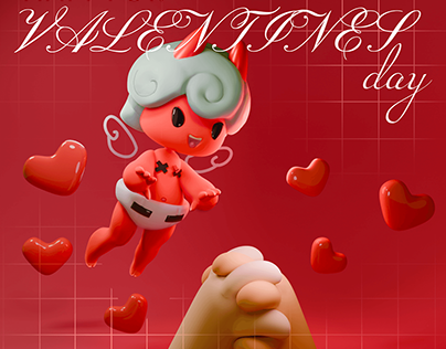Late Cupid- Saint Valentine's day poster