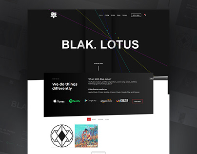 BLAK. LOTUS - Website