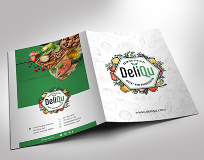 Brochure Design for a Foodtrading Plattform