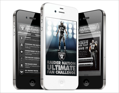 Oakland Raiders Mobile App Concept