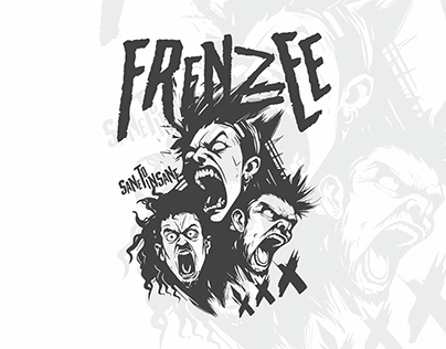 Frenzee Band Illustration / Tshirt Design