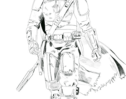 Original Armor Mando Sketch