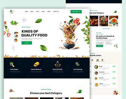 Project thumbnail - Food Website Design