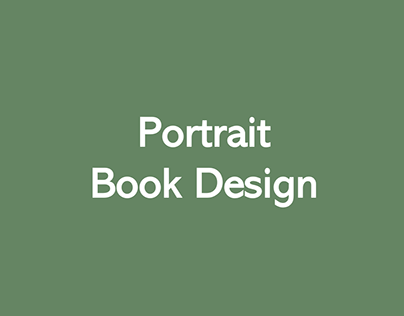 Portrait Photobook design
