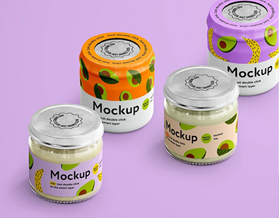 Baby Food Jar Mockup Set