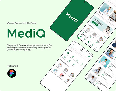 MediQ online consulting ui design