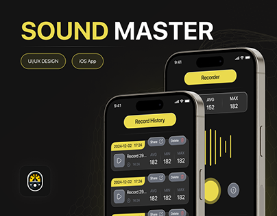 Sound Master app ui/ux