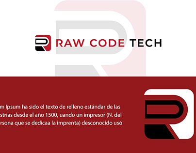 Raw Code Tech logo design