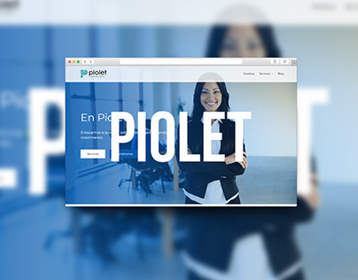 Web desing for "Piolet"