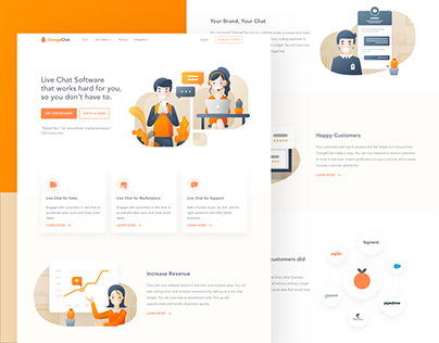OrangeChat Landing Page