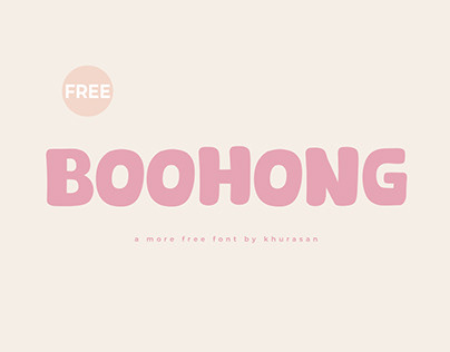 Boohong Font free for commercial use