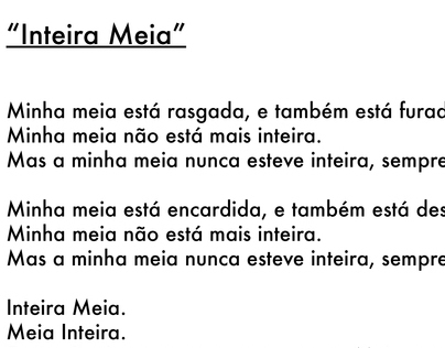 Poetry "Inteira Meia"