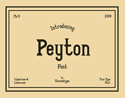 PEYTON - Free Font