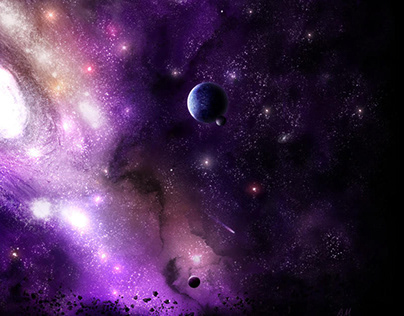 Background illustration. Space Observatory