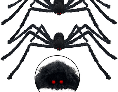 Pawliss 2 Pcs Large Spiders artwork no.0287