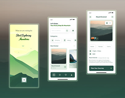 Mountain Explorer App Design
