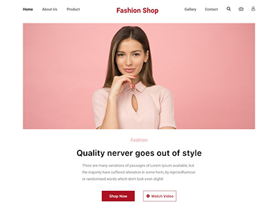 Fashion Shop web site