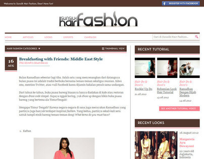 Sunsilk Hair Fashion Website
