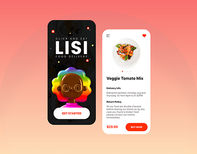 LISI Delivery APP Mock Up