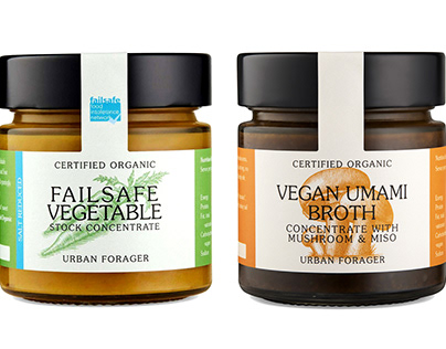 Urban Forager Labels Illustrated by Steven Noble