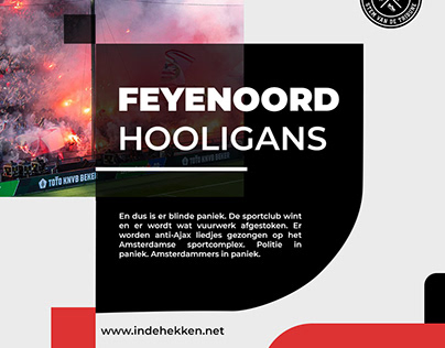 Feyenoord-hooligans zorgden voor blinde paniek