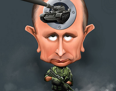 Digital Caricature-Vladimir Putin