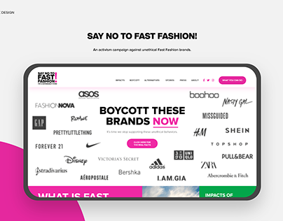 SAY NO TO FAST FASHION - Activism Campaign