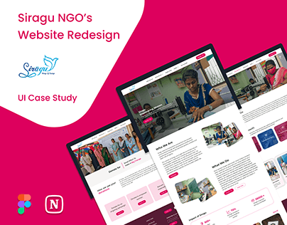 Siragu NGO'S Website Redesign (UI Case Study)