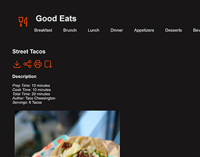 Good Eats Website