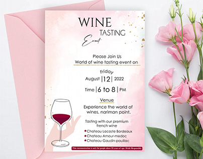 WINE TASTING INVITATION CARD
