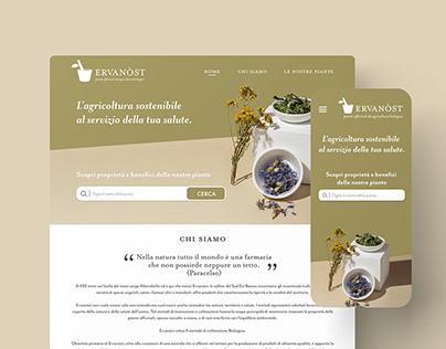 Project thumbnail - Ervanost - piante officinali. restyling logo e sito