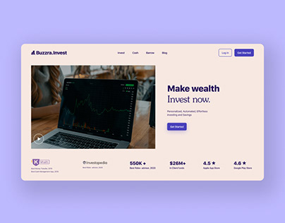 Investment Website UI Concept