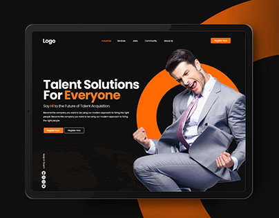 Recruitment Agency Website Landing Page