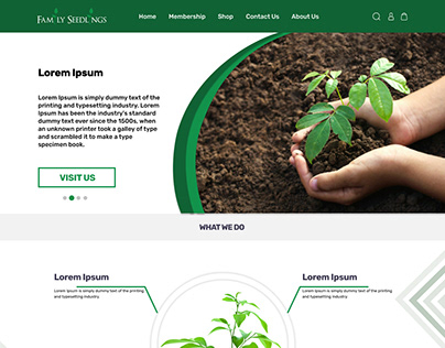 Family Seedlings - Website UX/UI Design