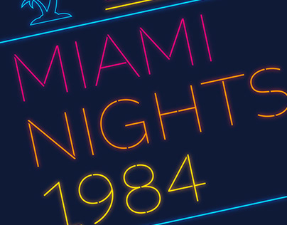 Project thumbnail - Miami Nights 1984 Poster Variation