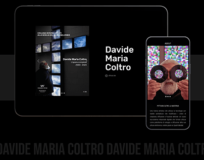 Project thumbnail - Davide Maria Coltro - Digital Artist Web Site