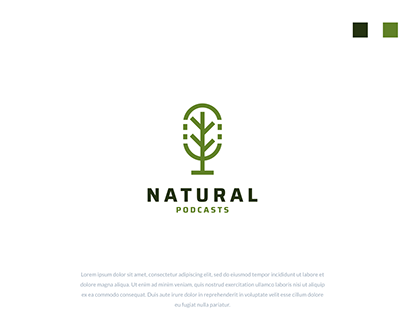 Natural Podcasts logo concept