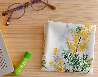 Handkerchief mimosa & hydrangea
