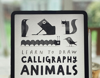 My first e-book (Learn to Draw Calligraphy Animals)