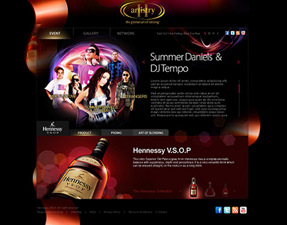 Hennessy Artistry Web Design