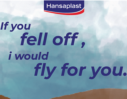 Hansaplast bandage illustrative print ad