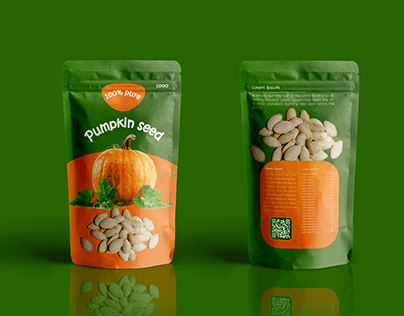 Pumpkin seed pouch design.