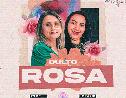 Culto Rosa - SOCIAL MEDIA IGREJA