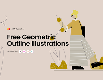 Free Geometric Outline Illustrations