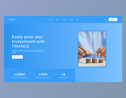 FINANCE - Landing Page Design