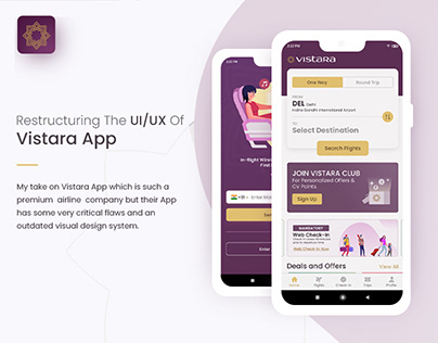 Vistara UI/UX Redesign