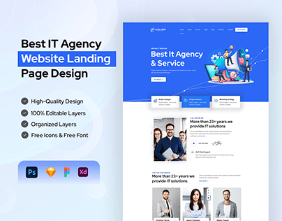 Best IT Service Agency Website Landing Page
